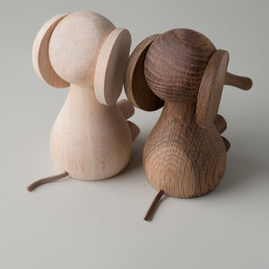 Little Elephant, Oak & Walnut Wood Figurines