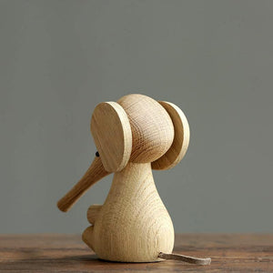 Wooden Small Elephant Nordic Figurines, Oak Wood - Scandivagen