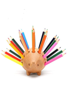 Wooden Hedgehog Pencil Holder, Wood - Scandivagen