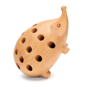 Wooden Hedgehog Pencil Holder, Wood - Scandivagen