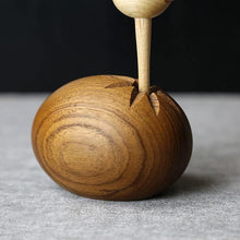 Load image into Gallery viewer, Wooden Small Ostrich Figurine, Teak &amp; White Oak Wood - Scandivagen
