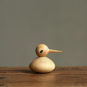 Wooden Bird Vedel Nordic Figurines, Teak & Sepele Wood - Scandivagen