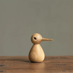 Wooden Bird Vedel Nordic Figurines, Teak & Sepele Wood - Scandivagen