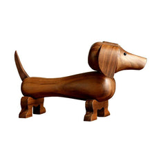 Load image into Gallery viewer, Wooden Dog Nordic Figurines,  Walnut Wood - Scandivagen
