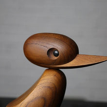 Load image into Gallery viewer, Wooden Duck &amp; Duckling Nordic Figurines, Teak Wood - Scandivagen
