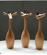 Load image into Gallery viewer, Wooden Giraffe, Beech Wood Figurine - Scandivagen
