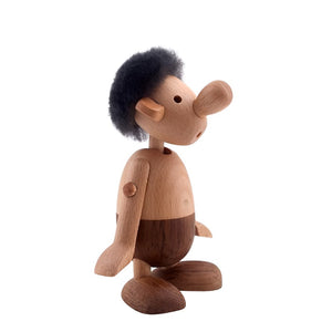 Wooden Strit Man Nordic Figurine, Teak & Beech Wood - Scandivagen