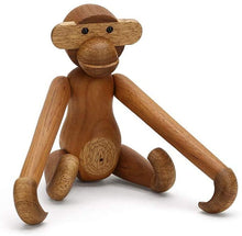 Load image into Gallery viewer, Wooden Monkey Nordic Figurine, Teak &amp; Sepale Wood - Scandivagen

