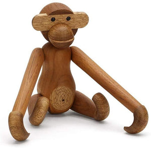 Wooden Monkey Nordic Figurine, Teak & Sepale Wood - Scandivagen