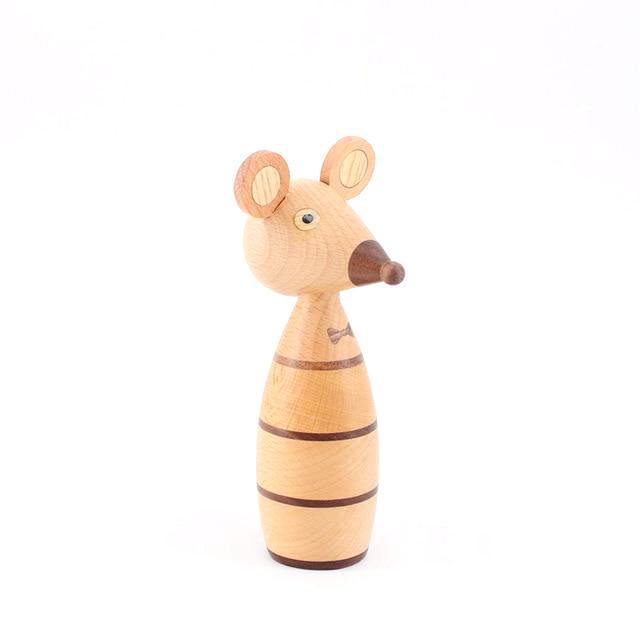 Wooden Mouse Nordic Figurines, Wood - Scandivagen