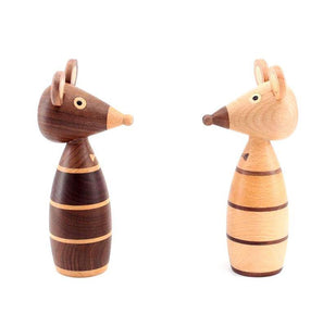 Wooden Mouse Nordic Figurines, Wood - Scandivagen