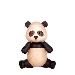 Panda, Walnut & Maple Wood Figurine