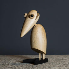 Load image into Gallery viewer, Wooden Woodpecker, Card Holder, Teak &amp; Beech Wood - Scandivagen
