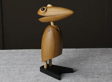 Load image into Gallery viewer, Wooden Woodpecker, Card Holder, Teak &amp; Beech Wood - Scandivagen
