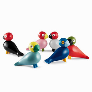 Wooden Song Bird Nordic Figurines, Beech Wood - Scandivagen