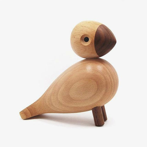 Wooden Song Bird Nordic Figurines, Beech Wood - Scandivagen