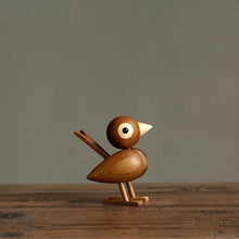 Load image into Gallery viewer, Wooden Sparrow Nordic Figurine, Teak Wood - Scandivagen
